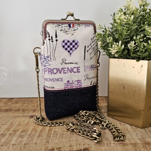 Pochette téléphone Garance – Collection Made in Provence – Lavande