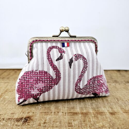 Porte-monnaie Marius – Collection Made in Provence – Flamant rose