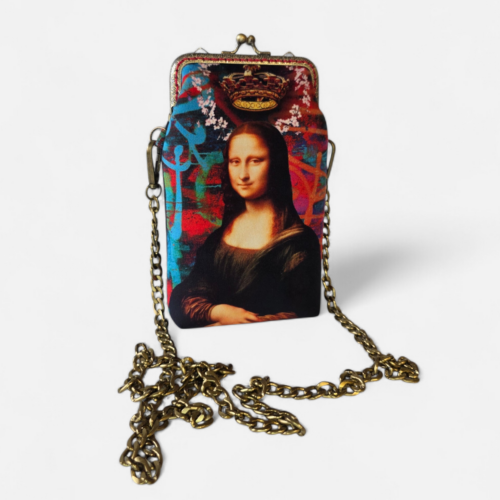 Pochette de téléphone Bèn-Esta – Collection Romanesque – Mona Lisa Queen