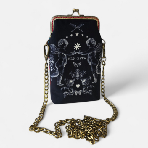 Pochette de téléphone Bèn-Esta – Collection Romanesque – Mona Lisa Queen