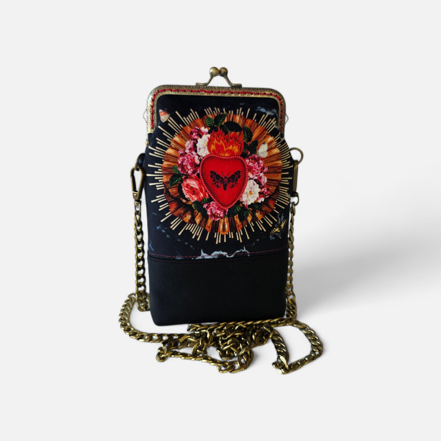 Pochette de téléphone Bèn-Esta - Collection Ex-Voto - Le cœur