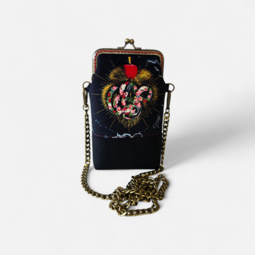 Pochette de téléphone Bèn-Esta – Collection Ex-Voto – Le Serpent