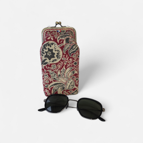 Etui à lunettes Gabin – Collection Arazzo – Royal Rouge