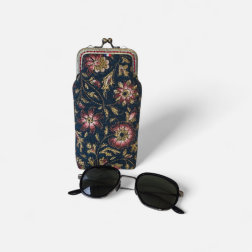 Etui à lunettes Gabin – Collection Arazzo – Vert émeraude