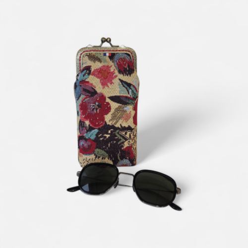 Etui à lunettes Gabin – Collection Arazzo – Fleurs printemps
