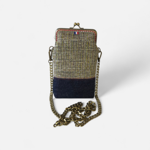 Pochette de téléphone Garance – Collection Gabrielle – Vert