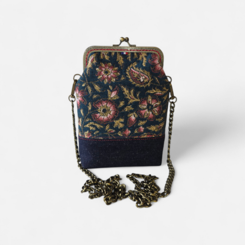 Sacoche Minaudière Alma – Collection Arazzo – Vert émeraude