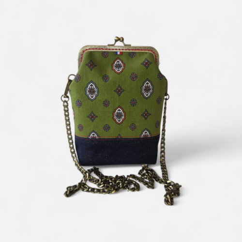 Sacoche Minaudière Alma – Collection Made in Provence – Vert