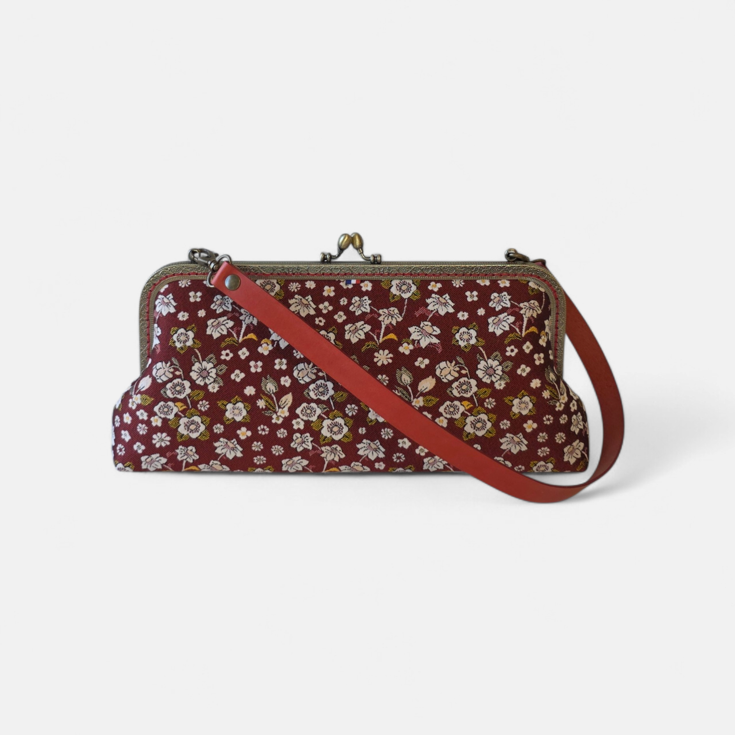 Sac Baguette Colette - Collection fleurs - Rouge – Image 2