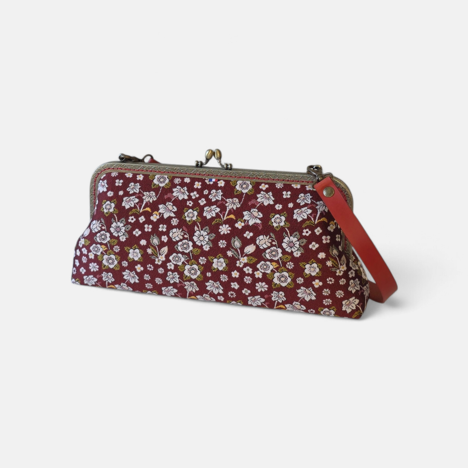 Sac Baguette Colette - Collection fleurs - Rouge – Image 3