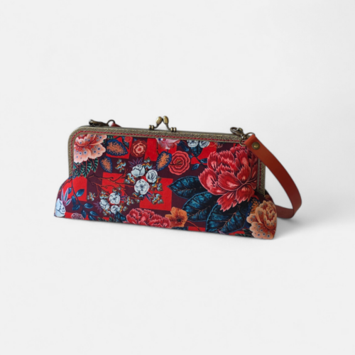 Sac Baguette Bèn-Esta – Collection Beautiful Garden – Rouge