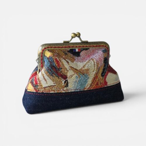 Porte-monnaie Marius – Collection Graphique – Multicolore et denim